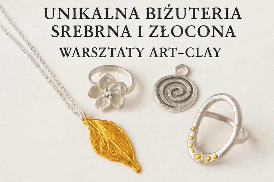 Unikalna biżuteria srebrna i złocona oraz warsztaty art-clay